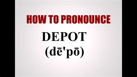 wilcon depot pronunciation|How to pronounce wilcon depot .